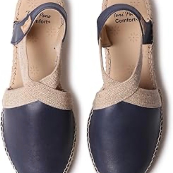 🔥NWB Toni Pons Toni Pons - TUNDRA, Women Navy Wedge Sandals - Picture 2 of 5